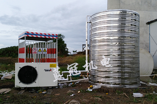 中鐵港航局江門(mén)潭江特大橋工地空氣能熱水器工程