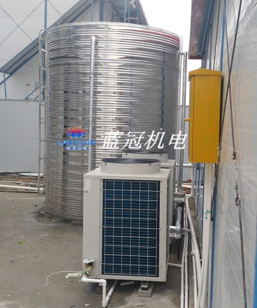 建安集團工地宿舍空氣能熱水器工程