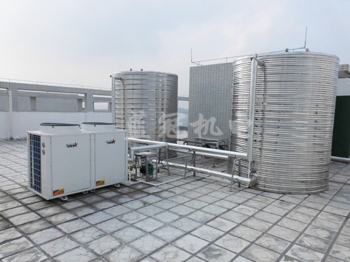 藍(lán)冠機(jī)電工廠熱水工程案例